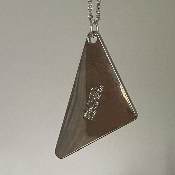 Prada Triangle Asymmetric Necklace - Picture 2 of 3